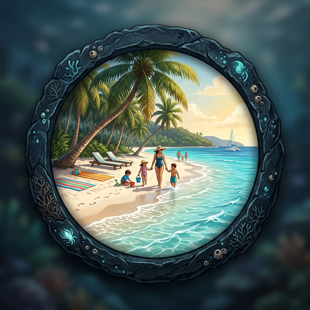 Beach Day Art Plate