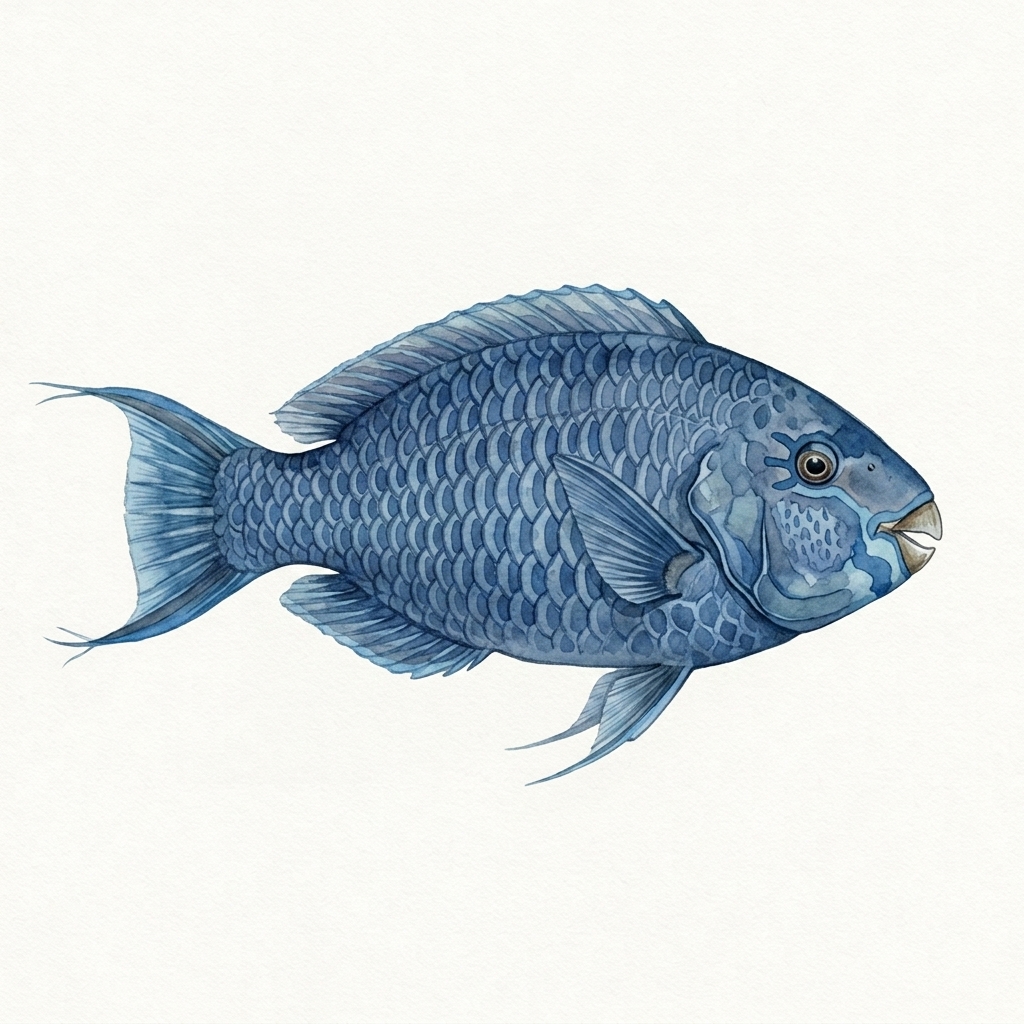 Blue parrotfish