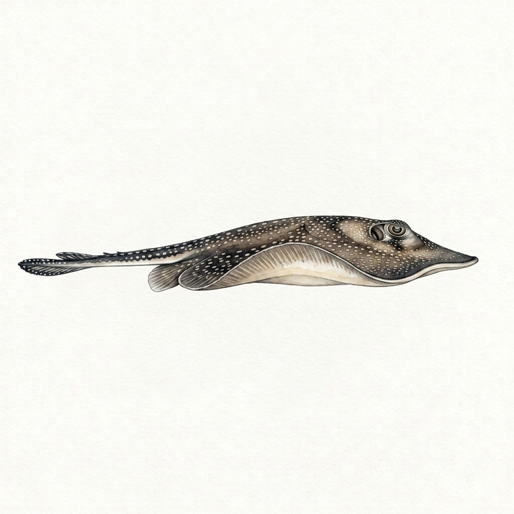 Southern stingray watercolor artwork
